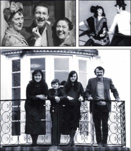 Barbara Mitchell with Peggy Mount. Barbara Mitchell dancing with Leslie Crowther. Barbara with husband Rex and children Melanie and Jeremy.